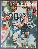 1972 Empire Stadium CFL Football Program Toronto Argonauts vs BC Lions Vintage