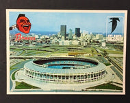 Atlanta Stadium Postcard Vintage Sports Braves Falcons Baseball Football NFL MLB