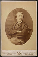 1872 Sir John A MacDonald Vintage Topley Cabinet Photo Canada 1st Prime Minister