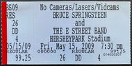 2009 Bruce Springsteen + E Street Band Vintage Concert Ticket Stub Hersheypark