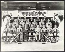Load image into Gallery viewer, 1950s Thompson Products St.Catharines Teepees Team Photo OHA Jr. A Memorial Cup
