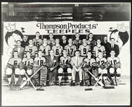 1950s Thompson Products St.Catharines Teepees Team Photo OHA Jr. A Memorial Cup