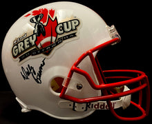 Load image into Gallery viewer, Signed/Autographed Wally Buono 2004 Ottawa 92nd Grey Cup Replica Helmet CFL
