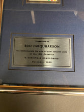 Load image into Gallery viewer, Christmas Homecoming Bud Farquharson Certified Platinum Cassette Framed Piece
