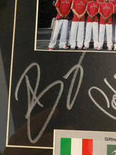 Load image into Gallery viewer, Signed Bargnani Calderon Garbajosa Framed Photo Toronto Raptors Nba Europe 2007
