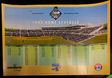 Load image into Gallery viewer, 1993 Ottawa Lynx Schedule Poster Triple-A Team - Montreal Expos Baseball
