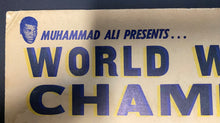 Load image into Gallery viewer, 1973 Maple Leaf Gardens Welterweight Championship Fight Card Original Broadside
