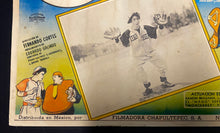 Load image into Gallery viewer, Circa 1940s “El Beisbolista Fenómeno” Mexican Movie Poster Baseball Comedy
