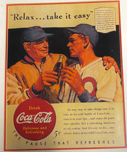 Load image into Gallery viewer, 1991 MLB All-Star Game Toronto Coca-Cola Baseball Advertisement Framed
