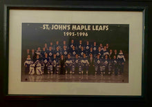 Load image into Gallery viewer, 1995/96 St. John’s Maple Leafs Framed AHL Team Hockey Photo
