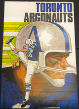 Load image into Gallery viewer, Rare 1971 Toronto Argonauts CFL Football Player Large Poster
