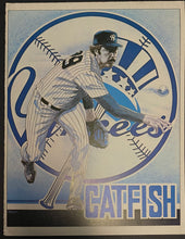 Load image into Gallery viewer, James “Catfish” Hunter Tribute Program/Inset/Poster New York Yankees MLB Baseball
