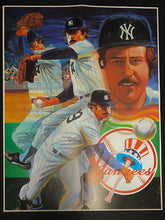 Load image into Gallery viewer, James “Catfish” Hunter Tribute Program/Inset/Poster New York Yankees MLB Baseball
