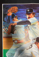 Load image into Gallery viewer, James “Catfish” Hunter Tribute Program/Inset/Poster New York Yankees MLB Baseball
