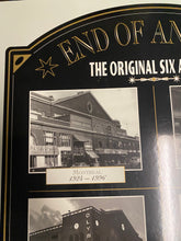 Load image into Gallery viewer, The Original Six Arenas “End Of An Era” NHL Hockey Leafs Bruins Rangers Red Wings Habs  Blackhawks Plaque
