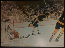Load image into Gallery viewer, 1970 The Flying Goal Bobby Orr Stanley Cup Game Winning Iconic NHL Goal Original Poster
