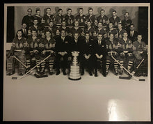 Load image into Gallery viewer, 1961 Stanley Cup Champions Chicago Blackhawks Roster Photo W/Cup
