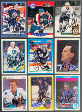 Load image into Gallery viewer, (90 Autographed NHL Hockey Card Lot
