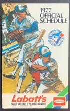 Load image into Gallery viewer, 1977 Toronto Blue Jays Inaugural 1st Season Pocket Schedule
