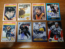 Load image into Gallery viewer, 8 autographed Vancouver Canucks Hky Cards #2
