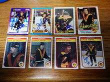 Load image into Gallery viewer, 8 autographed Vancouver Canucks Hky Cards #4
