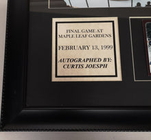 Load image into Gallery viewer, Autographed Toronto Maple Leafs Curtis Joseph Framed Photo With COA
