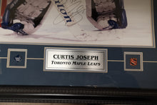 Load image into Gallery viewer, Autographed Framed Photo Toronto Maple Leafs Goalie Curtis Joseph
