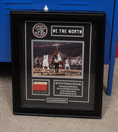 Framed Authentic Piece Of Game Used Floor Toronto Raptors 2015-16 Season With COA