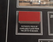 Load image into Gallery viewer, Framed Authentic Piece Of Game Used Floor Toronto Raptors 2015-16 Season With COA
