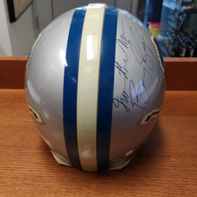 Load image into Gallery viewer, Autographed Barry Sanders Detroit Lions Full Size Pro Helmet With COA
