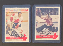 Load image into Gallery viewer, Future Trends Canada Cup Summit Series Vintage 2 Card Lot Signed Autographed Hockey Card Bill Barber +
