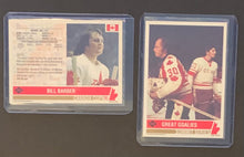 Load image into Gallery viewer, Future Trends Canada Cup Summit Series Vintage 2 Card Lot Signed Autographed Hockey Card Bill Barber +
