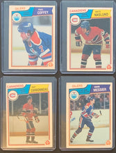 Load image into Gallery viewer, 1983-84 O-Pee-Chee OPC Hockey Vintage 4 Card Lot Edmonton Oilers / Montreal Canadiens Paul Coffey Mark Messier Mats Naslund Guy Carbonneau
