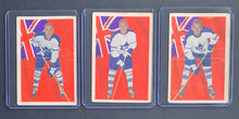 Load image into Gallery viewer, 1963 Parkhurst Hockey Vintage 3 Card Lot William Harris Bobby Baun Ron Stewart Toronto Maple Leafs
