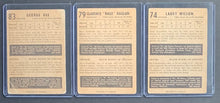 Load image into Gallery viewer, 1953-54 Parkhurst Hockey Card Lot x3 Larry Wilson George Gee Clarence Raglan
