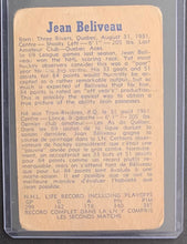 Load image into Gallery viewer, 1954-55 Parkhurst Hockey Card Jean Beliveau Montreal Canadiens NHL
