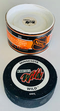 Load image into Gallery viewer, Minnesota Wild Original NHL Hockey Official Game Puck In Glas Co NOS!
