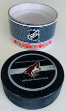 Load image into Gallery viewer, Phoenix Coyotes Original NHL Hockey Official Game Puck In Glas Co NOS!

