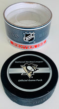 Load image into Gallery viewer, Pittsburgh Penguins Original NHL Hockey Official Game Puck NOS!
