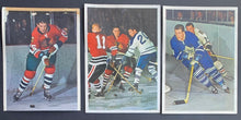 Load image into Gallery viewer, 1963 Toronto Star Hockey Stars In Action Photo Lot x3 Toronto Maple Leafs Bob Pulford, Ken Douglas and Blackhawks Eric Nesterenko
