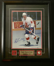 Load image into Gallery viewer, Dale Hawerchuk Canada Cup 1987 Signed Autographed Framed Action Shot Team Canada From Conn Smythe Dinner
