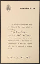 Load image into Gallery viewer, 1958 Buckingham Palace Letterhead Private Secretary To The Duke Of Edinburgh
