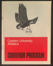 Load image into Gallery viewer, 1972 Canadian College Football Program Carlton University Ottawa vs Queens University Excellent Condition
