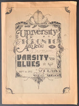 Load image into Gallery viewer, 1972 Canadian College Football Program Varsity Stadium U OF T Hosts Ottawa Gee Gees Excellent Condition

