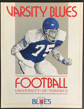 Load image into Gallery viewer, 1983 Canadian College Football Program Varsity Blues vs University Of Western Ontario
