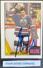Load image into Gallery viewer, 1987 O-Pee-Chee Grant Fuhr Edmonton Oilers Autographed Hockey Card

