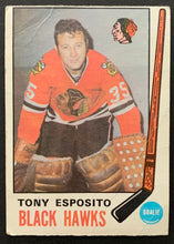 Load image into Gallery viewer, 1969-70 O-Pee-Chee Tony Esposito #138 Rookie Hockey Card
