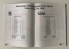 Load image into Gallery viewer, 1998/99 Mississauga Ice Dogs First Home Game Hockey Program Hershey Centre
