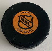 Load image into Gallery viewer, Montreal Canadiens NHL Game Puck Used 1973-1983 Viceroy Rubber Crested + Plastic Version
