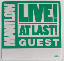 Load image into Gallery viewer, Unused Barry Manilow Live At Last Backstage Pass
